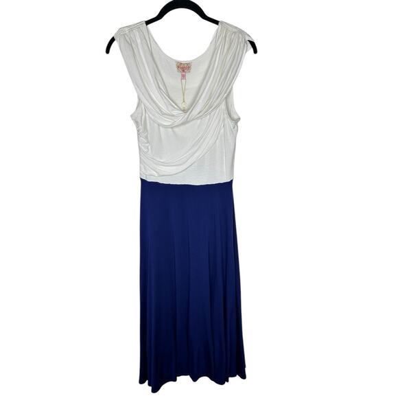 NWT Plenty By Tracy Reese Womens Twist Cowl Jersey Dress Small Ruching Lined‎ - Picture 1 of 9